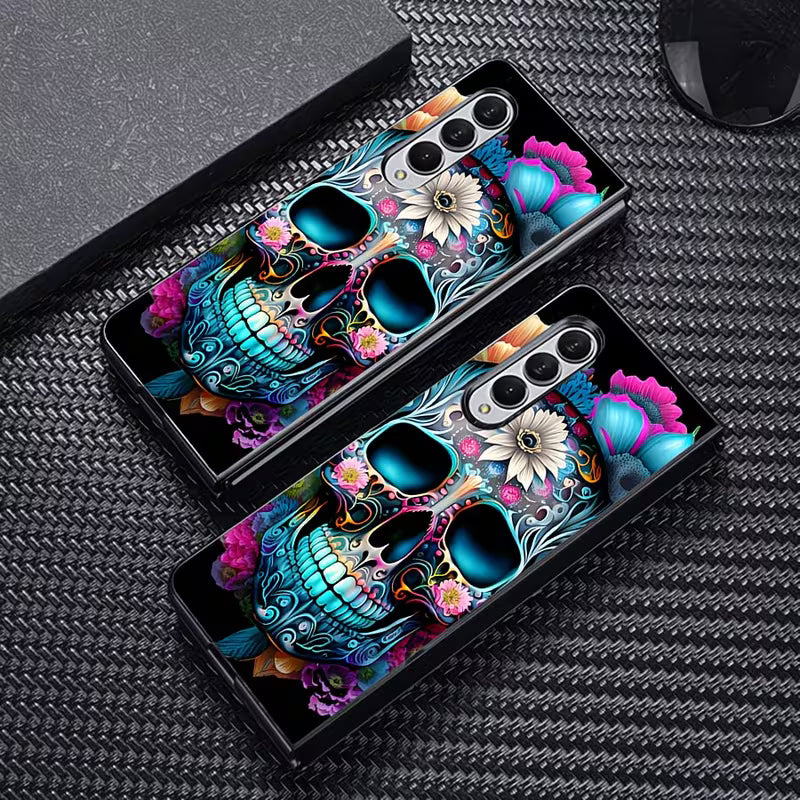 Galaxy Z Fold Series - 3D Art Skull Design Phone Case