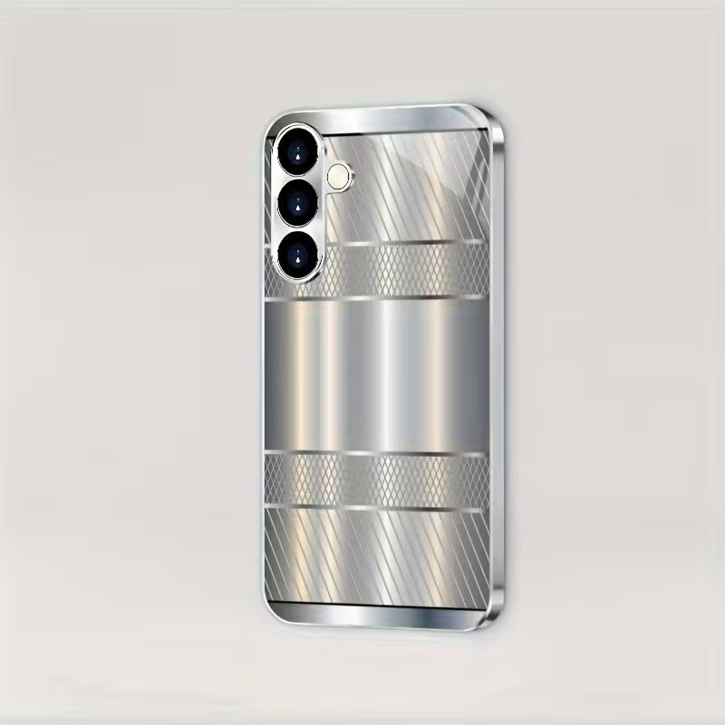 Galaxy S Series -Heavy-Duty Brushed Steel Case