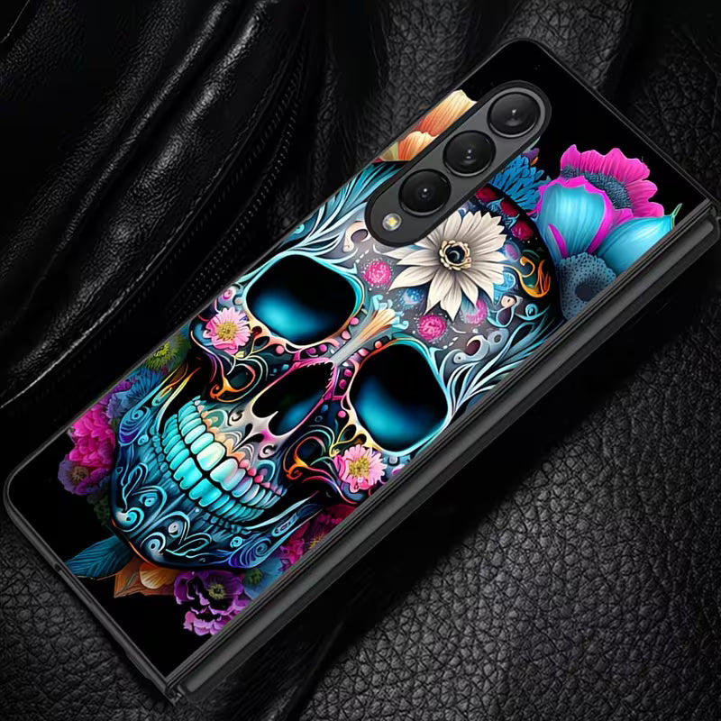 Galaxy Z Fold Series - 3D Art Skull Design Phone Case