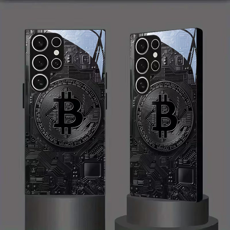 Galaxy S Series -Black Bitcoin Crypto Case