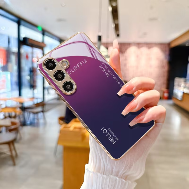 Galaxy S Series – Violet Edge Glass Case