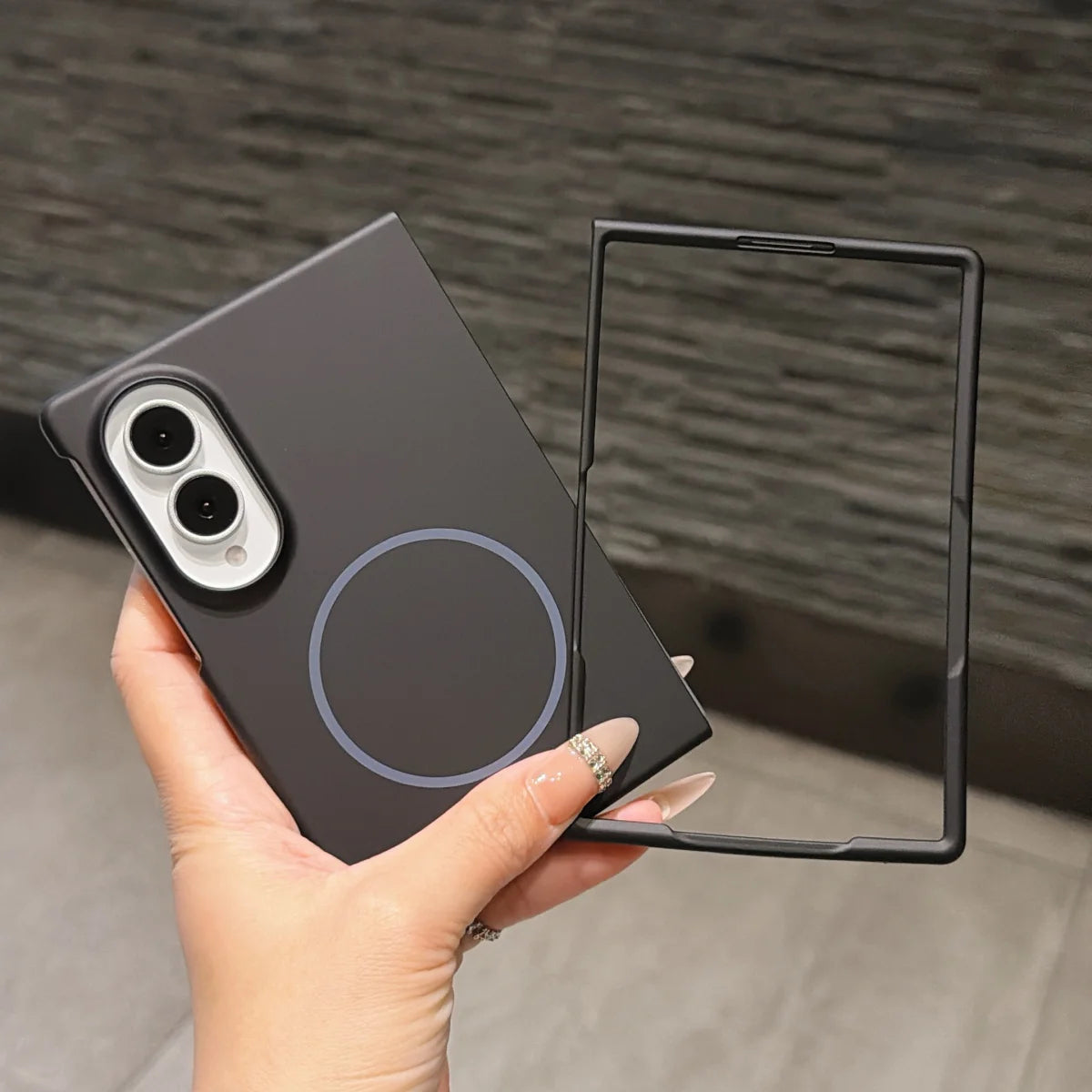 Galaxy Z Fold Series –Magnetic Armor Frame Case