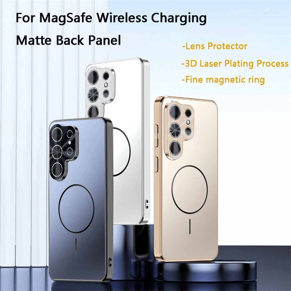 Galaxy S Series - Heavy-Duty Matte Magnetic Case