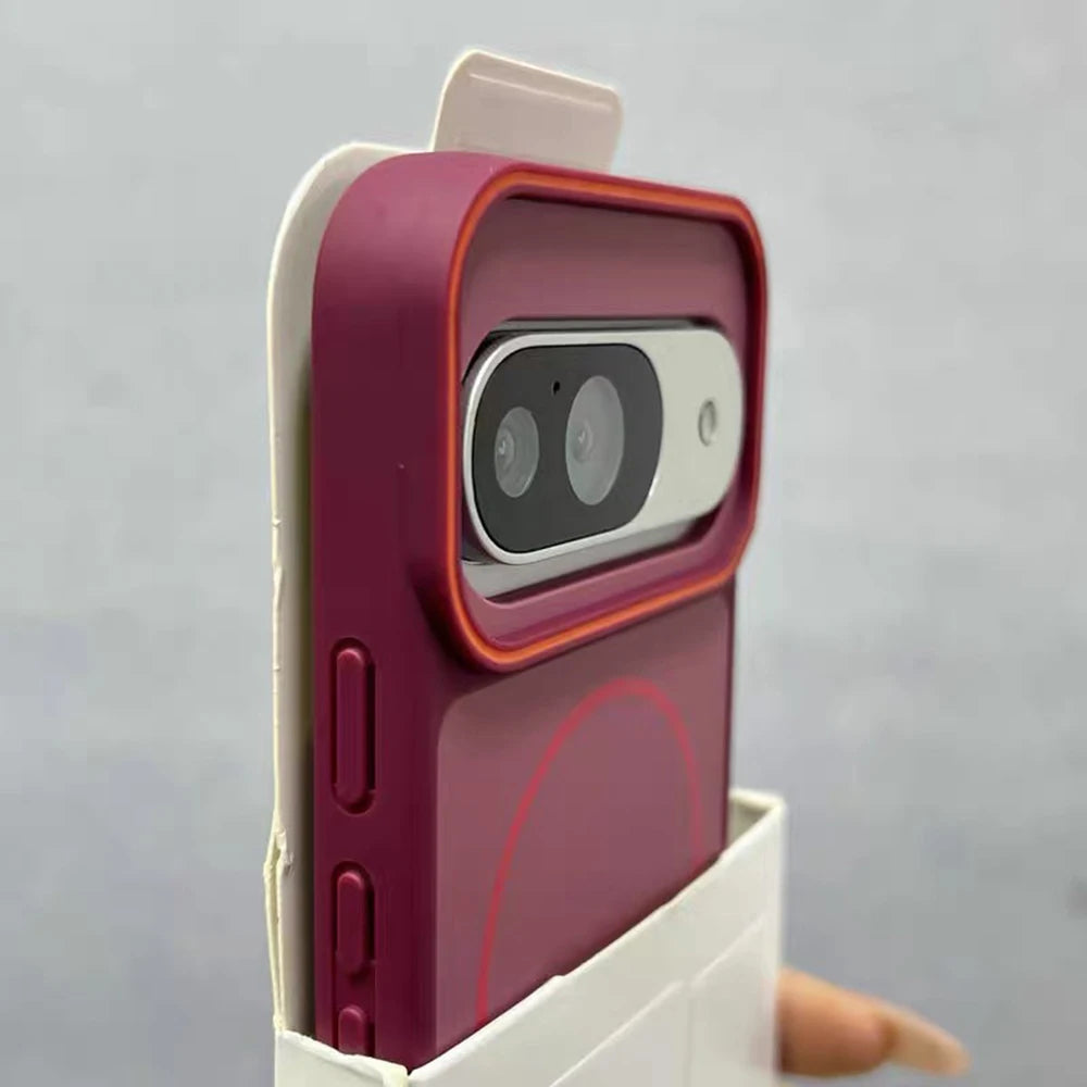 Google Pixel Series -Matte Crimson Magnetic Case