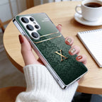 Galaxy S Series - Emerald Damask Initial 'X' Case