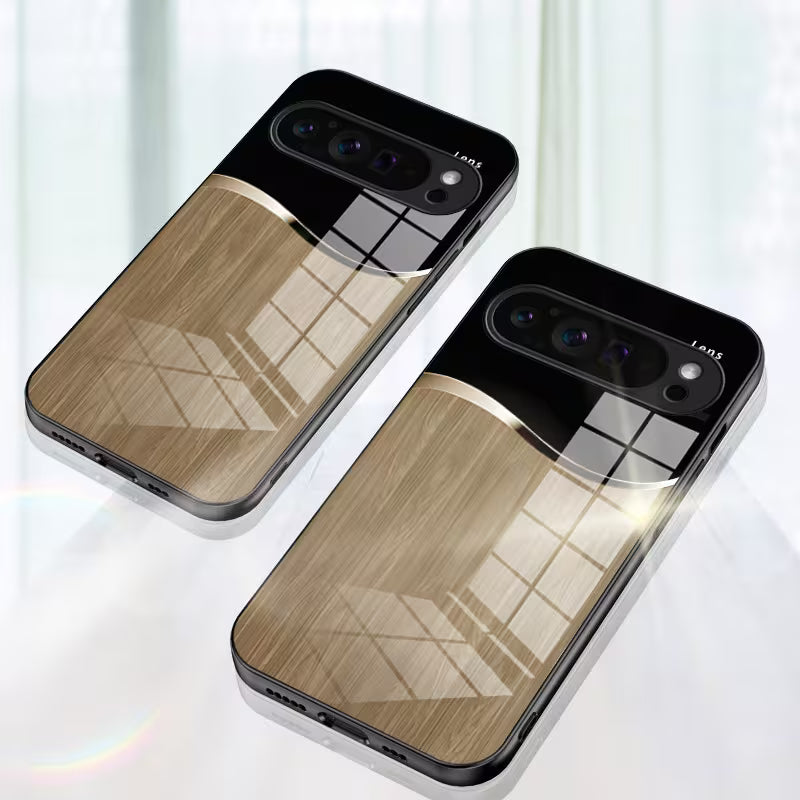 Google Pixel Series - Wood Grain Wave Case