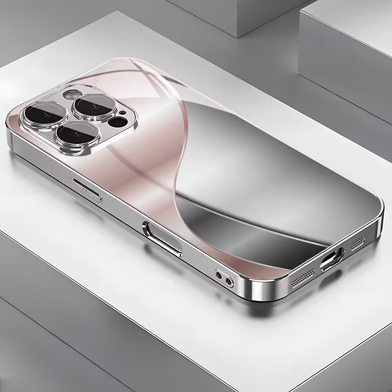 Blush Luxe Electroplated Glass Case
