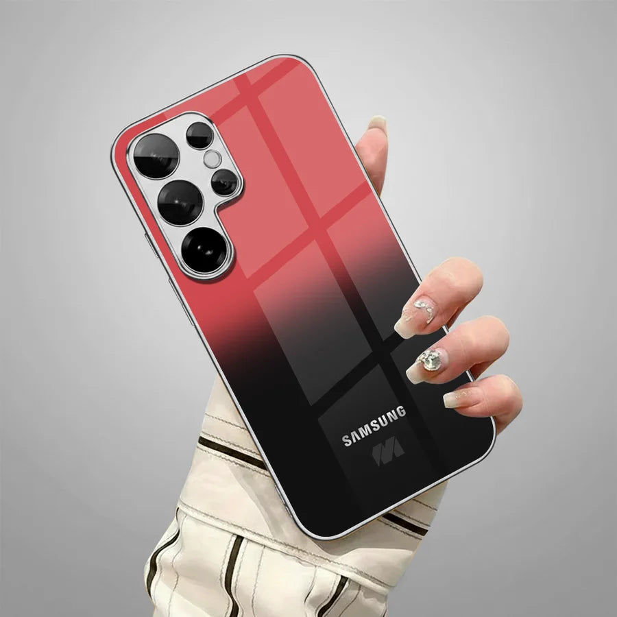 Galaxy S Series – Crimson Eclipse Glass Case