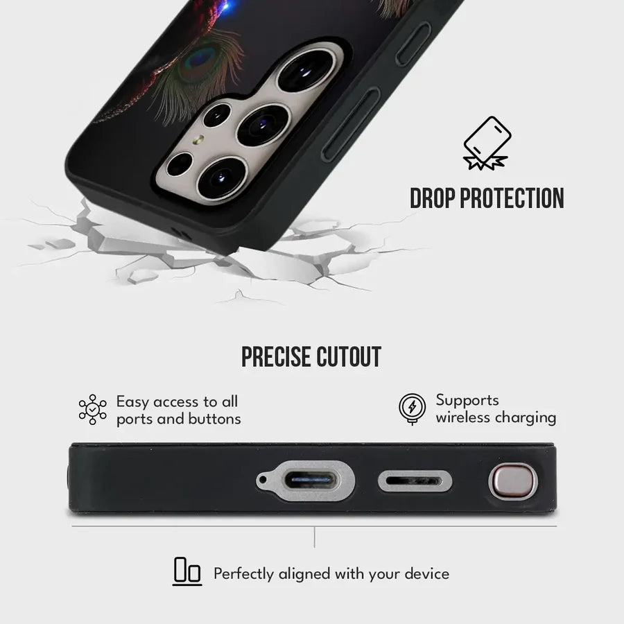 Galaxy S Series -Divine Peacock Feather Case