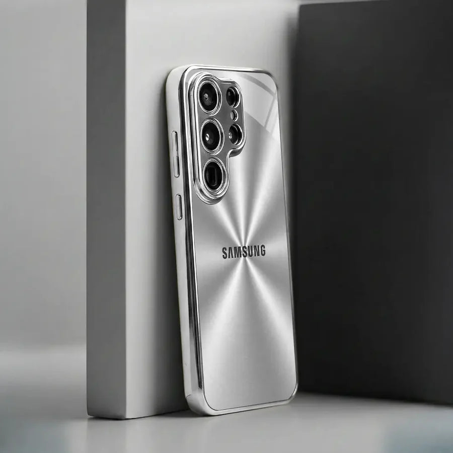 Galaxy S Series - Futuristic Silver Line Case
