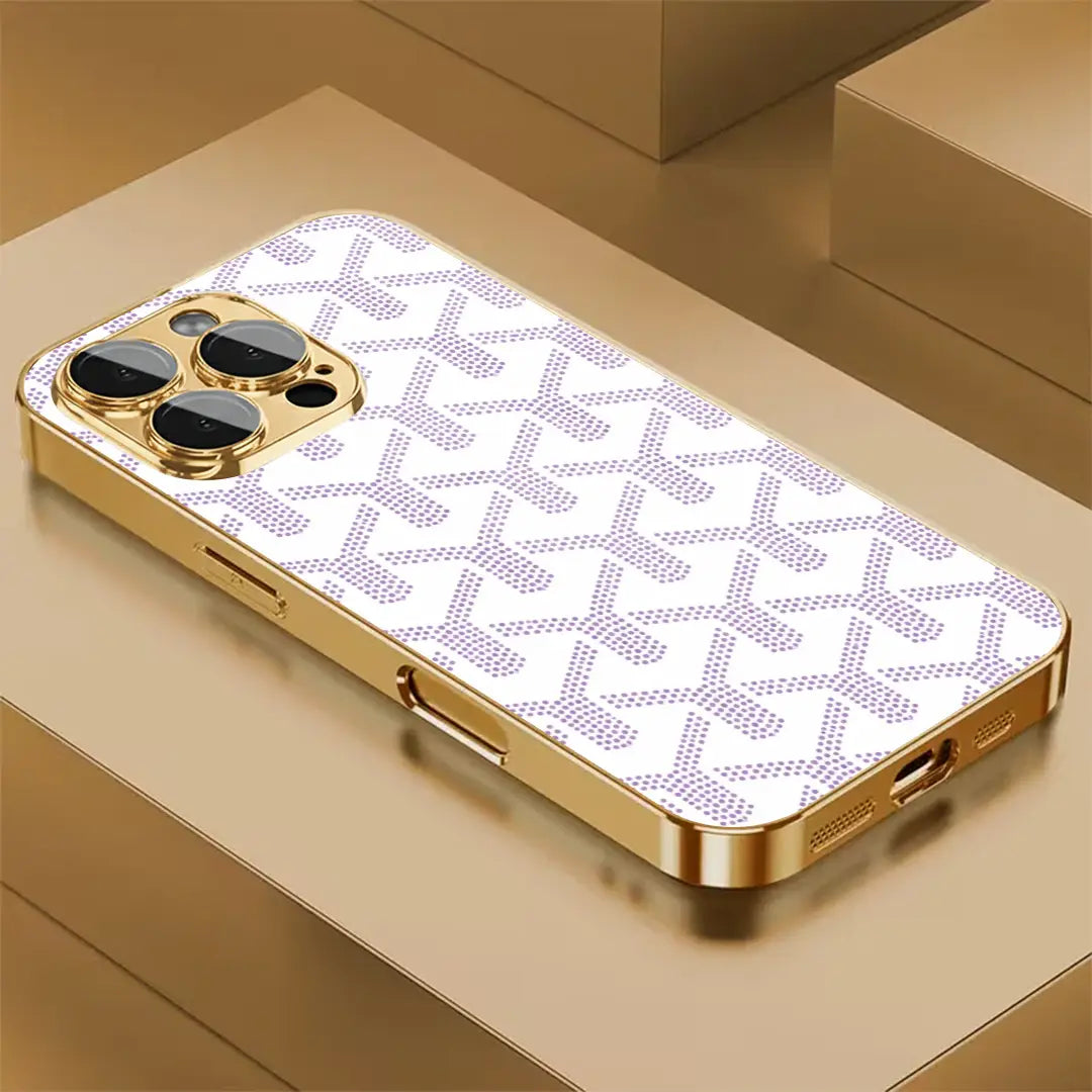 Argent Drift Geometric Chevron Case