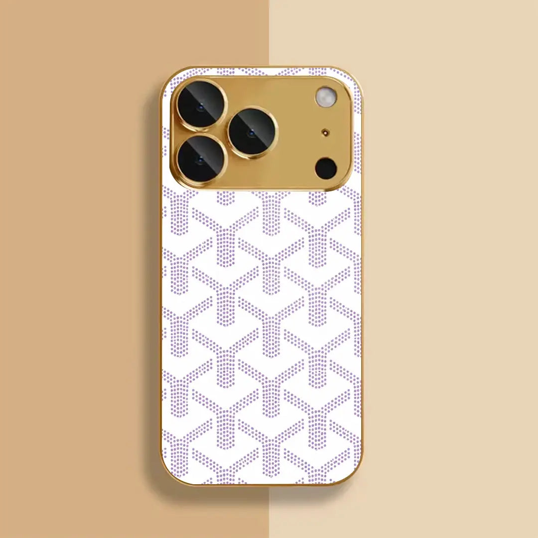 Argent Drift Geometric Chevron Case