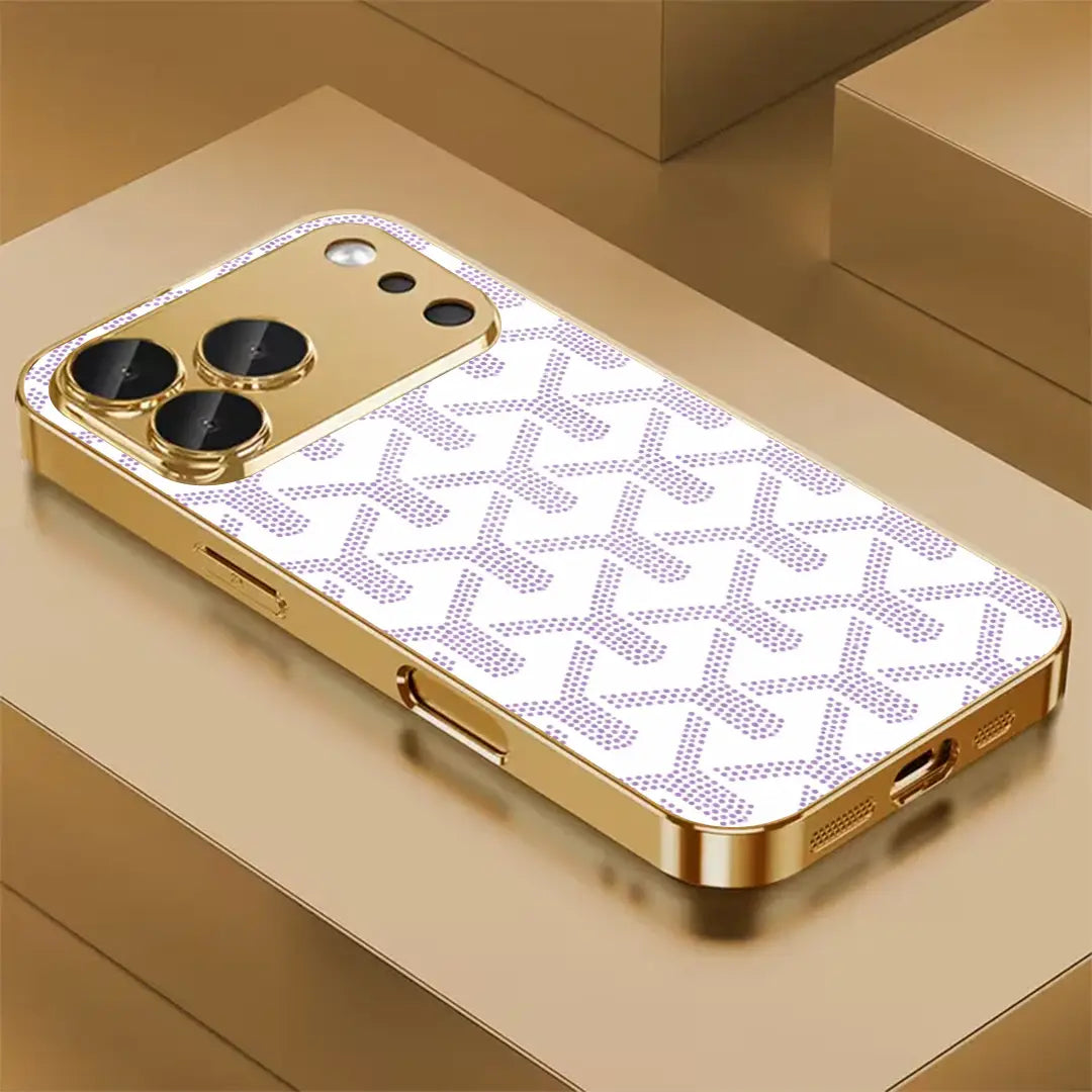 Argent Drift Geometric Chevron Case