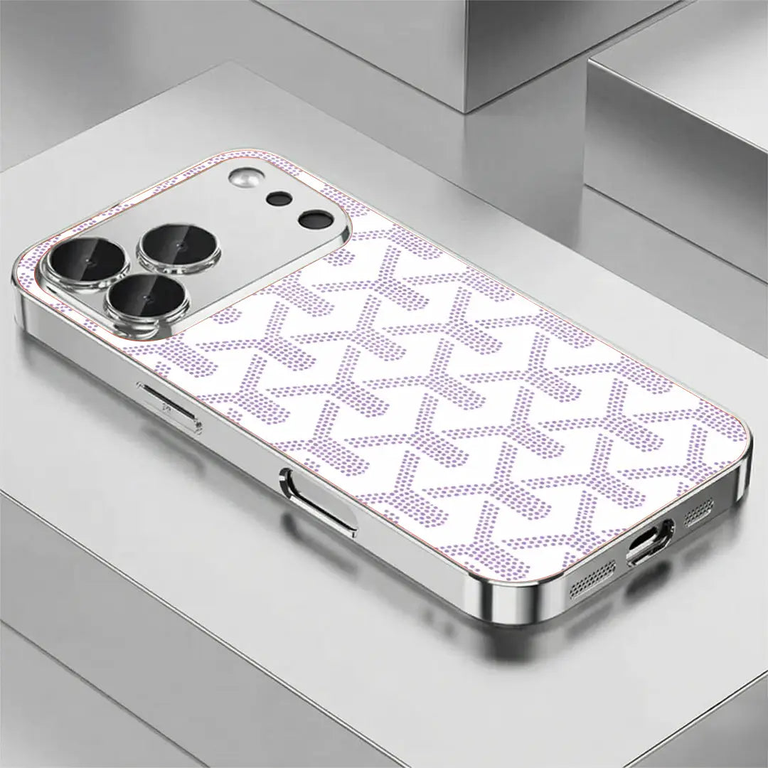 Argent Drift Geometric Chevron Case
