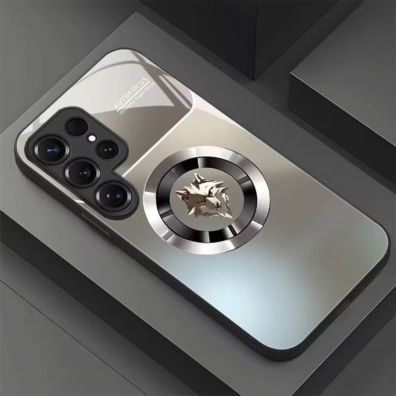Galaxy S Series - Alpha Wolf  Tempered Glass Case
