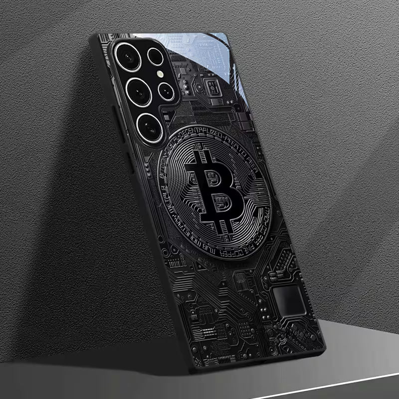 Galaxy S Series -Black Bitcoin Crypto Case