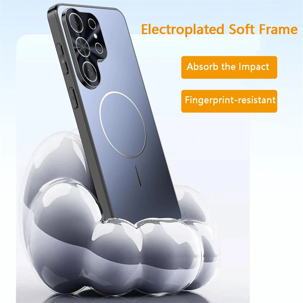 Galaxy S Series - Heavy-Duty Matte Magnetic Case