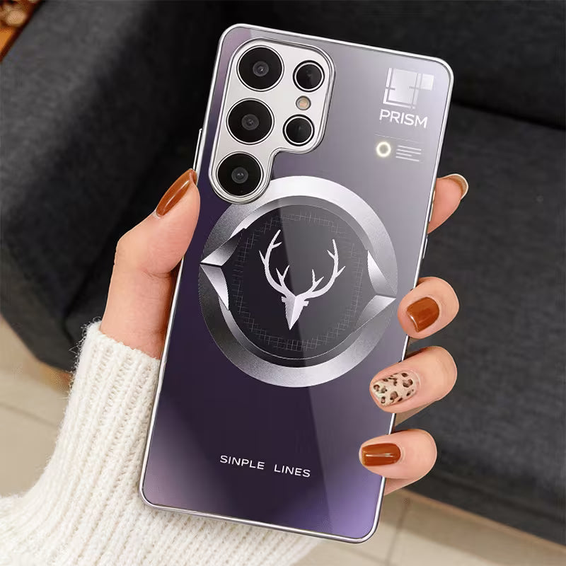 Galaxy S Series - Metallic Stag Emblem Case