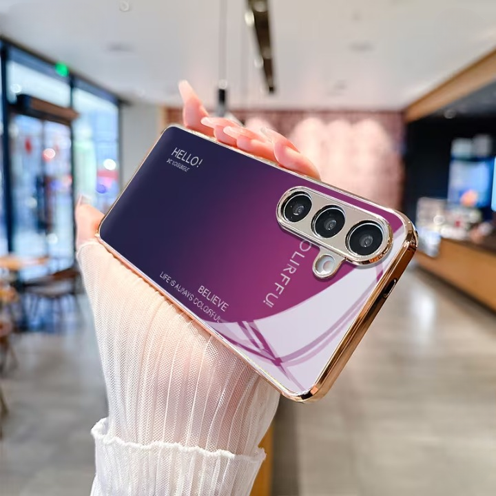 Galaxy S Series – Violet Edge Glass Case