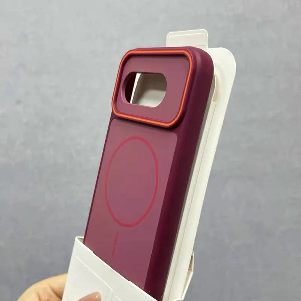 Google Pixel Series -Matte Crimson Magnetic Case