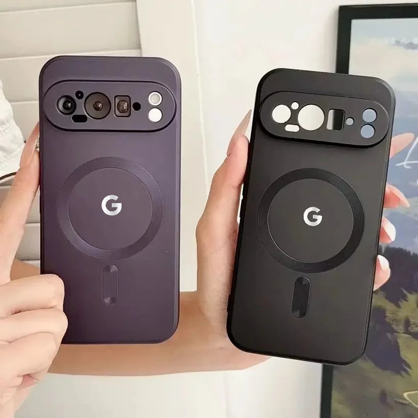 Google Pixel Series -Magnetic Matte Silicone Case.