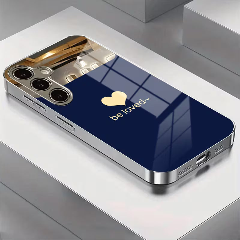 Galaxy S Series - Midnight Blue Luxe Glass Case