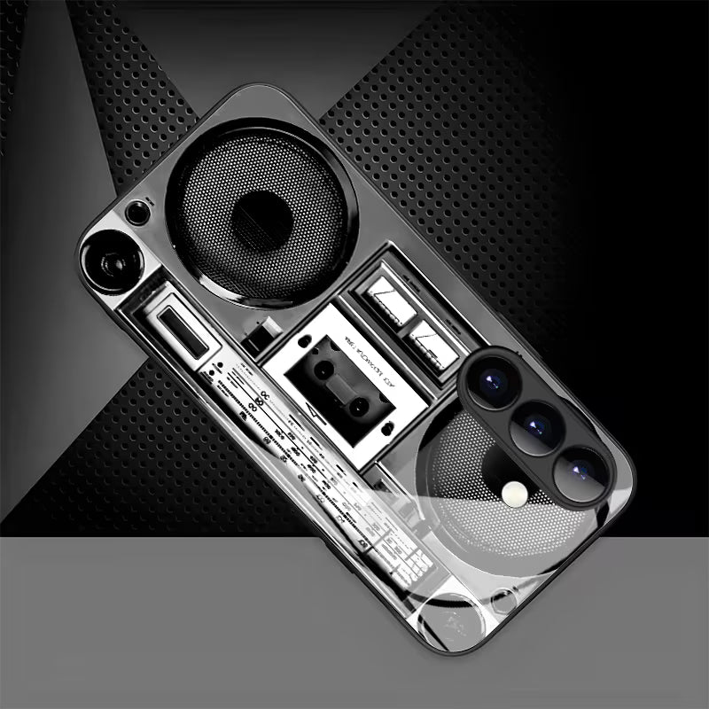 Galaxy S Series - Retro Beats Glass Case