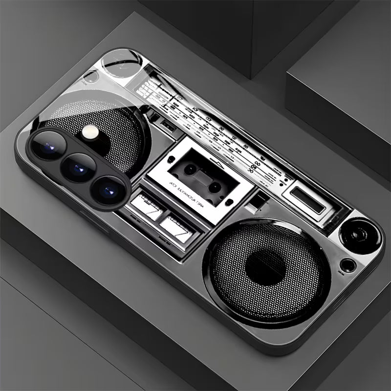 Galaxy S Series - Retro Beats Glass Case
