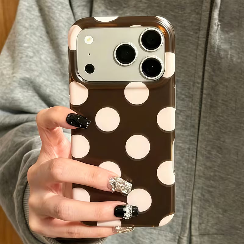Cocoa Blush Polka Case