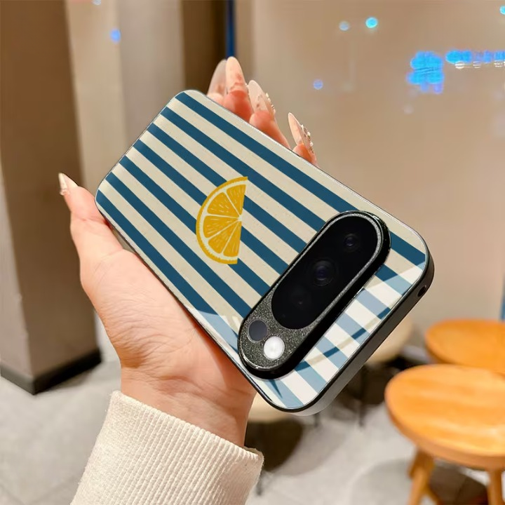 Google Pixel - Blue Stripe Lemon Case
