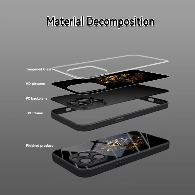 Royal Lion Glass Case