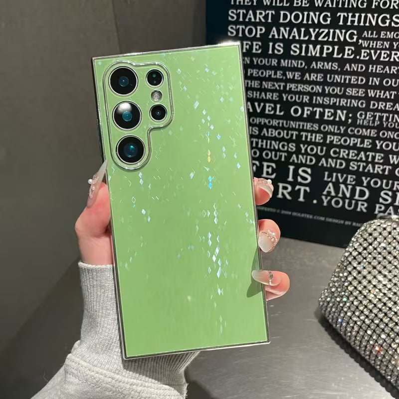 Galaxy S Series -  Plated Diamond Glitter Case