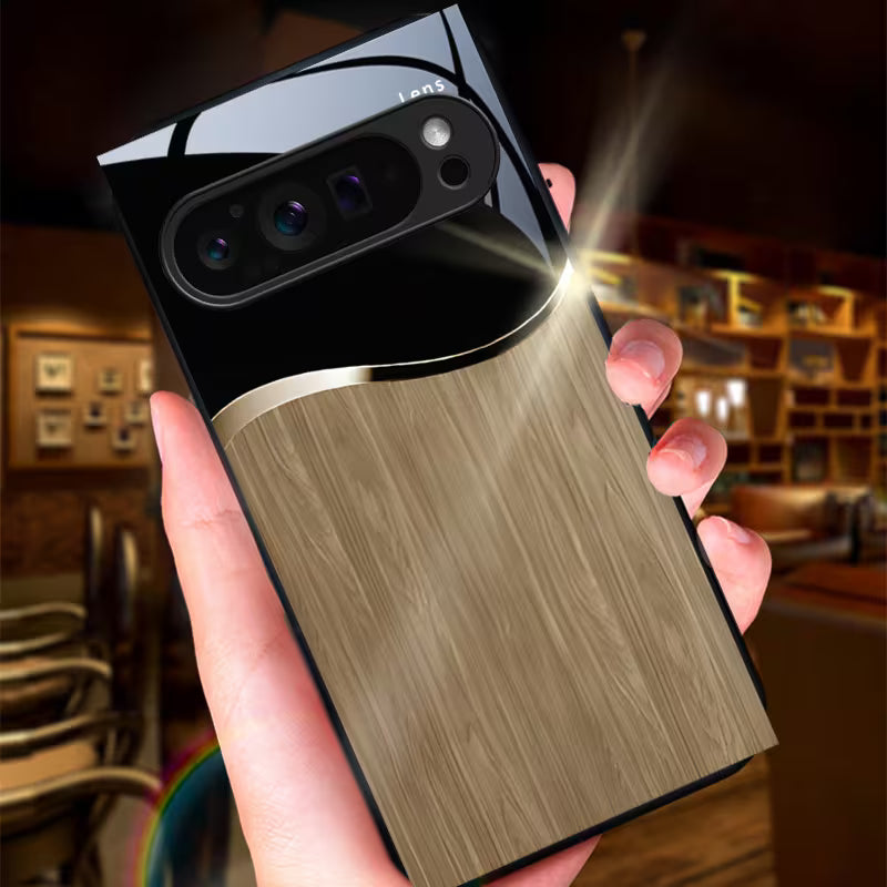 Google Pixel Series - Wood Grain Wave Case