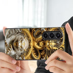 Galaxy Z Fold Series - Mythical Dragon Tiger Mobile Cover
