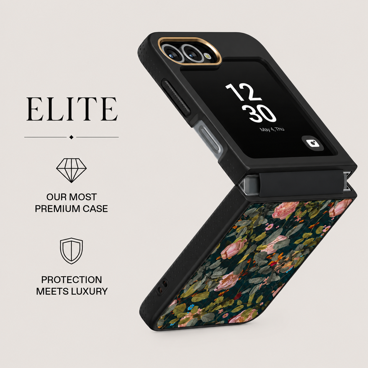 Galaxy Z Flip Series - Floral Noir Case