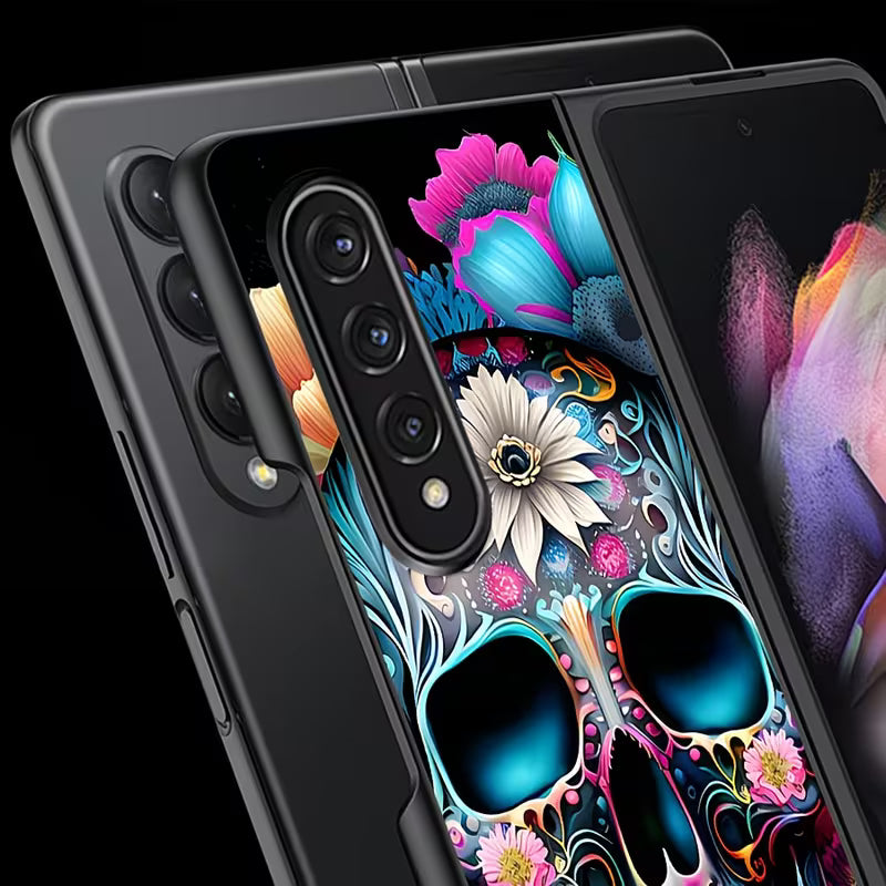 Galaxy Z Fold Series - 3D Art Skull Design Phone Case