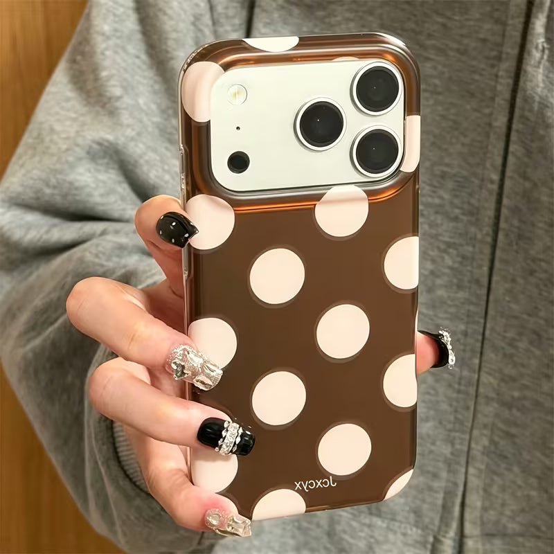 Cocoa Blush Polka Case