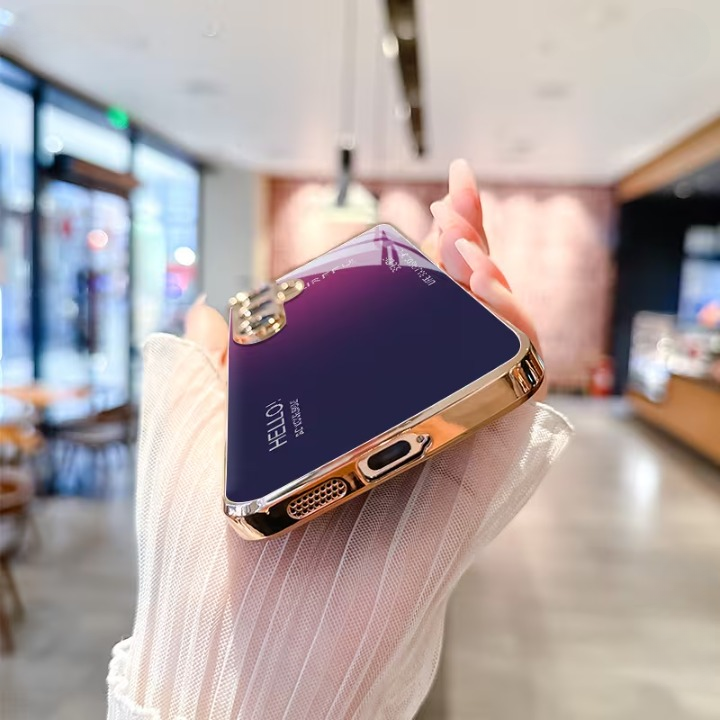 Galaxy S Series – Violet Edge Glass Case