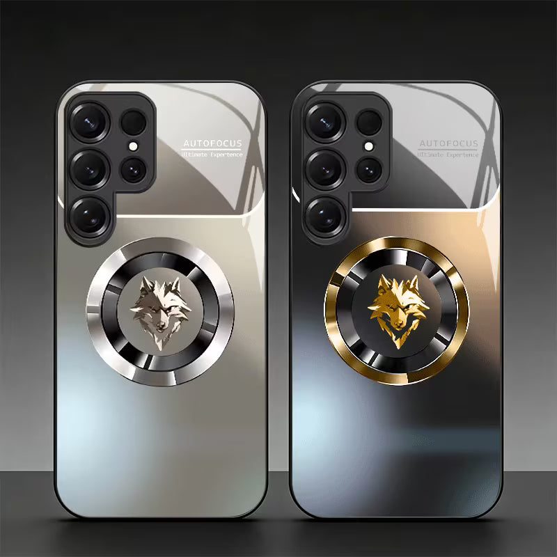 Galaxy S Series - Alpha Wolf  Tempered Glass Case