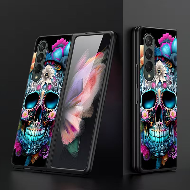Galaxy Z Fold Series - 3D Art Skull Design Phone Case