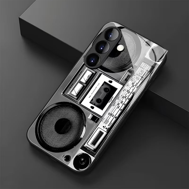 Galaxy S Series - Retro Beats Glass Case