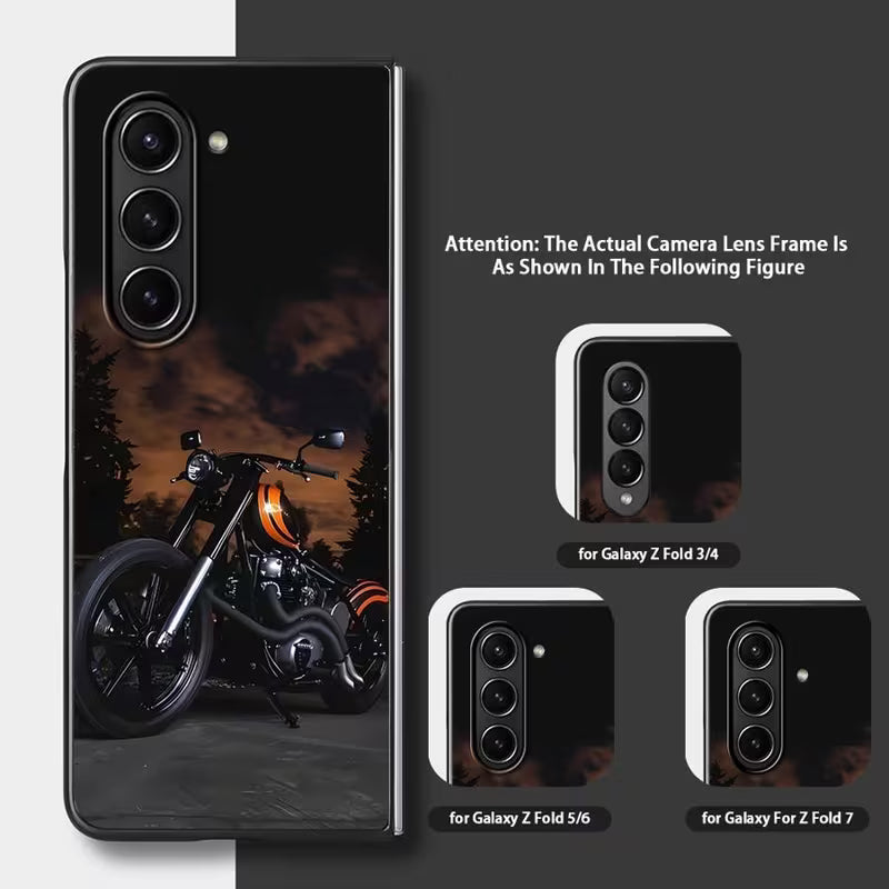 Galaxy Z Fold Series – Moto Street Glass Case