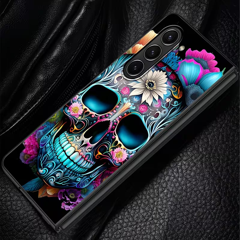 Galaxy Z Fold Series - 3D Art Skull Design Phone Case