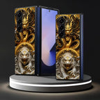 Galaxy Z Fold Series - Mythical Dragon Tiger Mobile Cover