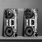 Galaxy S Series - Retro Beats Glass Case