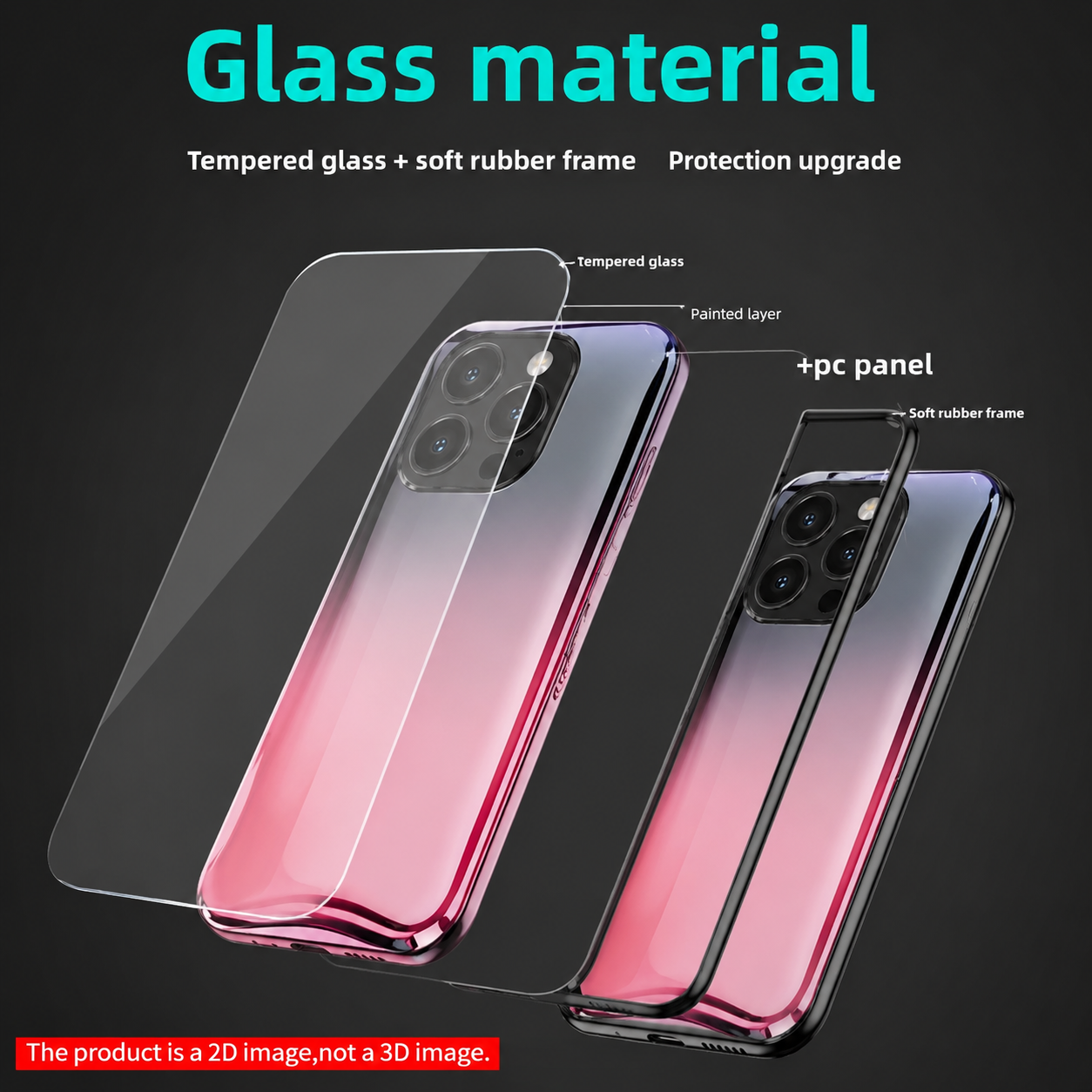 Nebula Gradient Glass Case