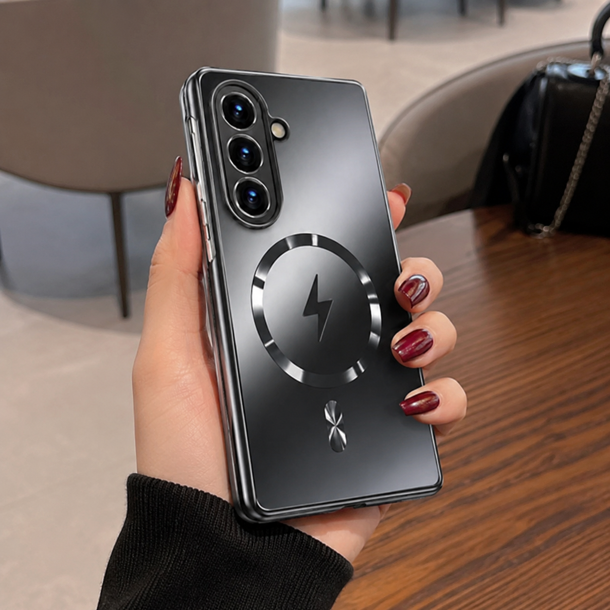 Galaxy Z Fold Series - Cyber Chrome Magnetic Case