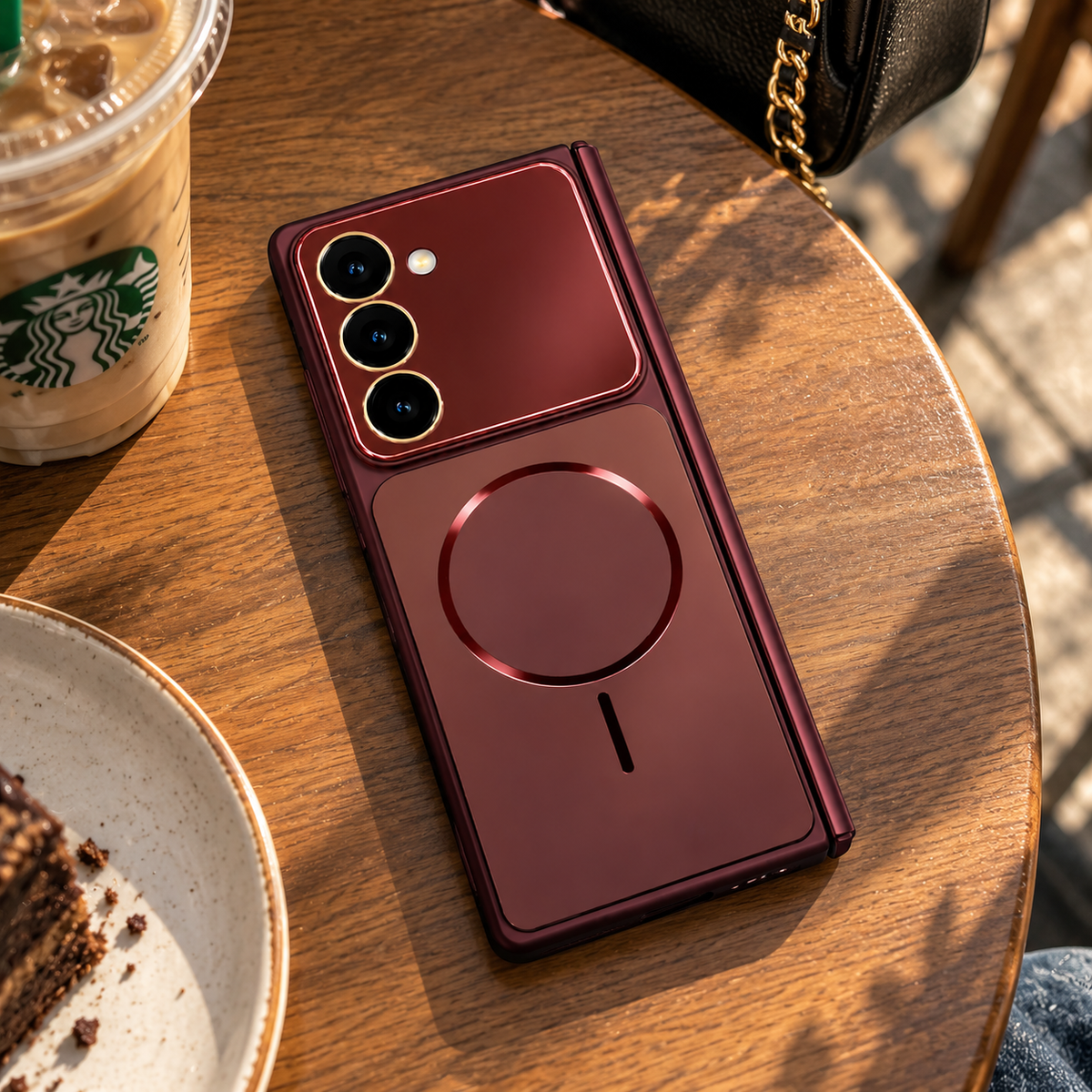 Galaxy Z Fold Series - Imperial Cherry Wine Case