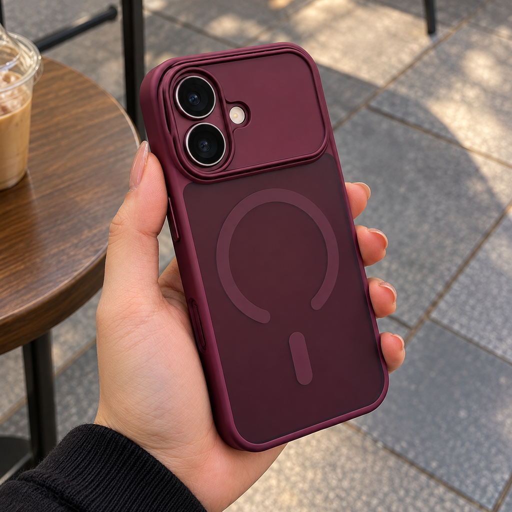 Velvet Burgundy Magnetic Case