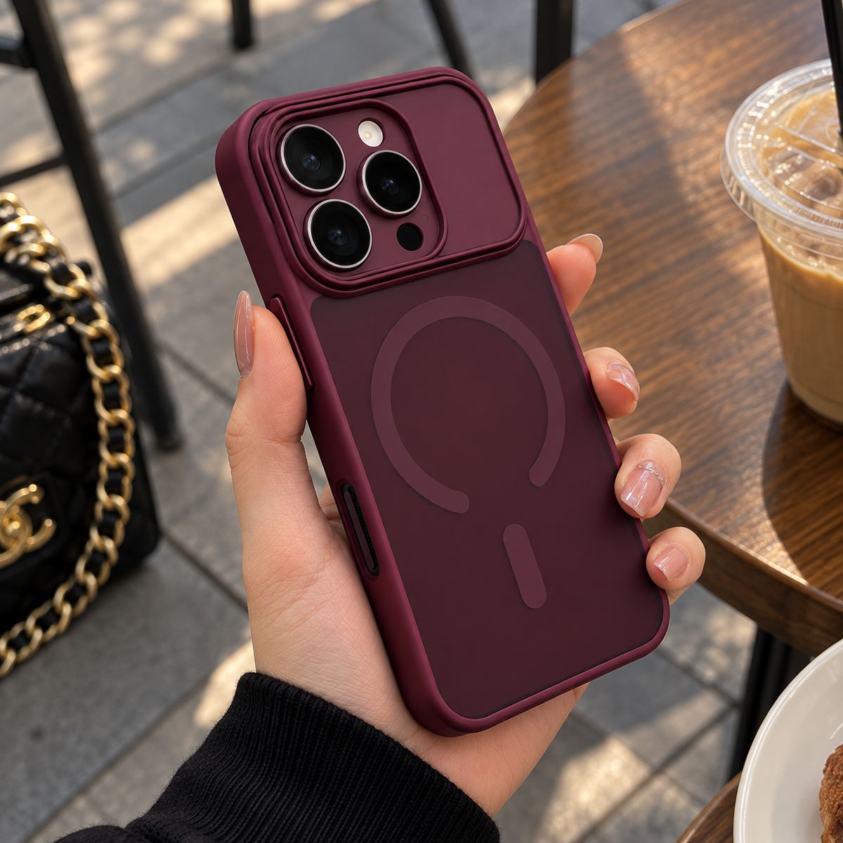 Velvet Burgundy Magnetic Case